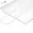 Бумажный крафт пакет с кручеными ручками, белый, 350*150*450 мм